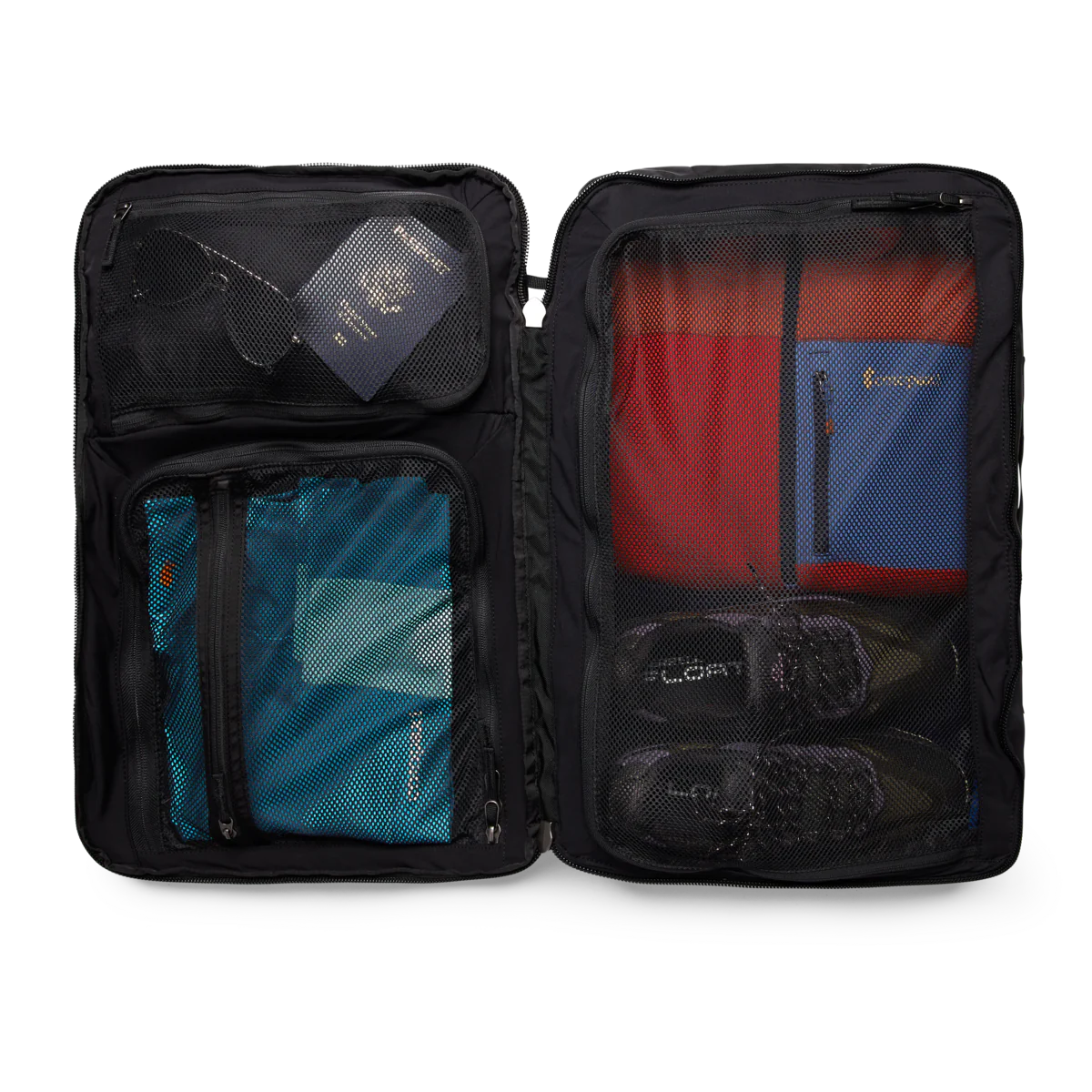 inside of backpack