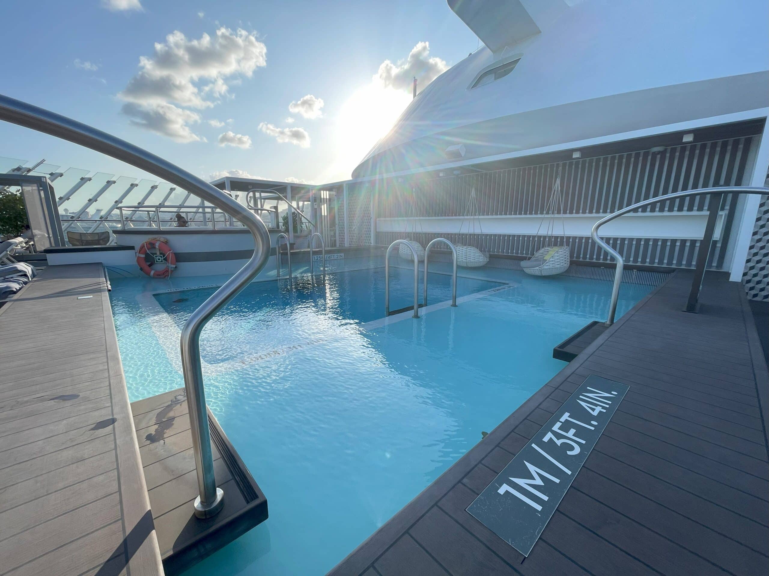 Pool on cruise ship