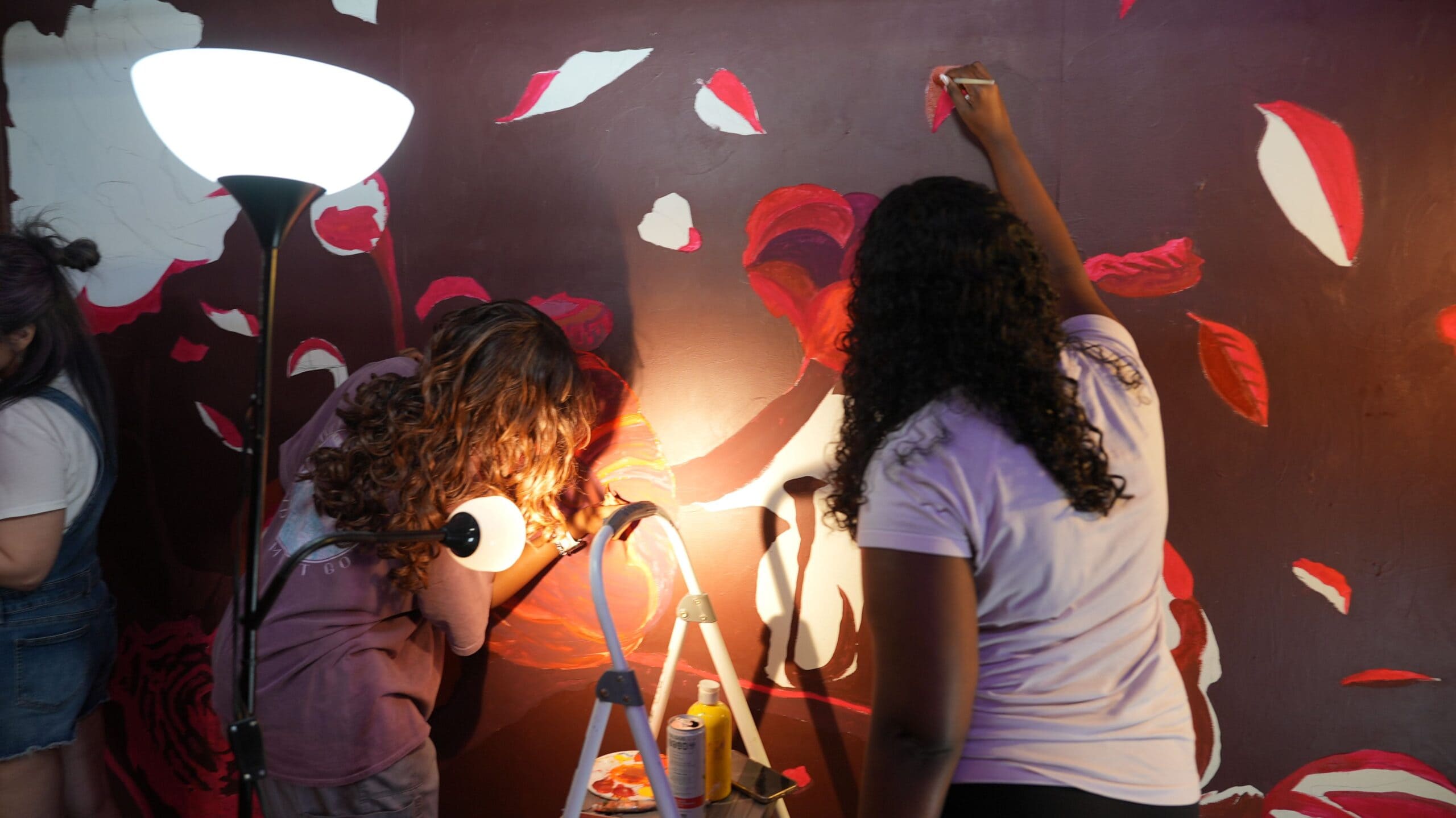 Prismatic pop-up red room