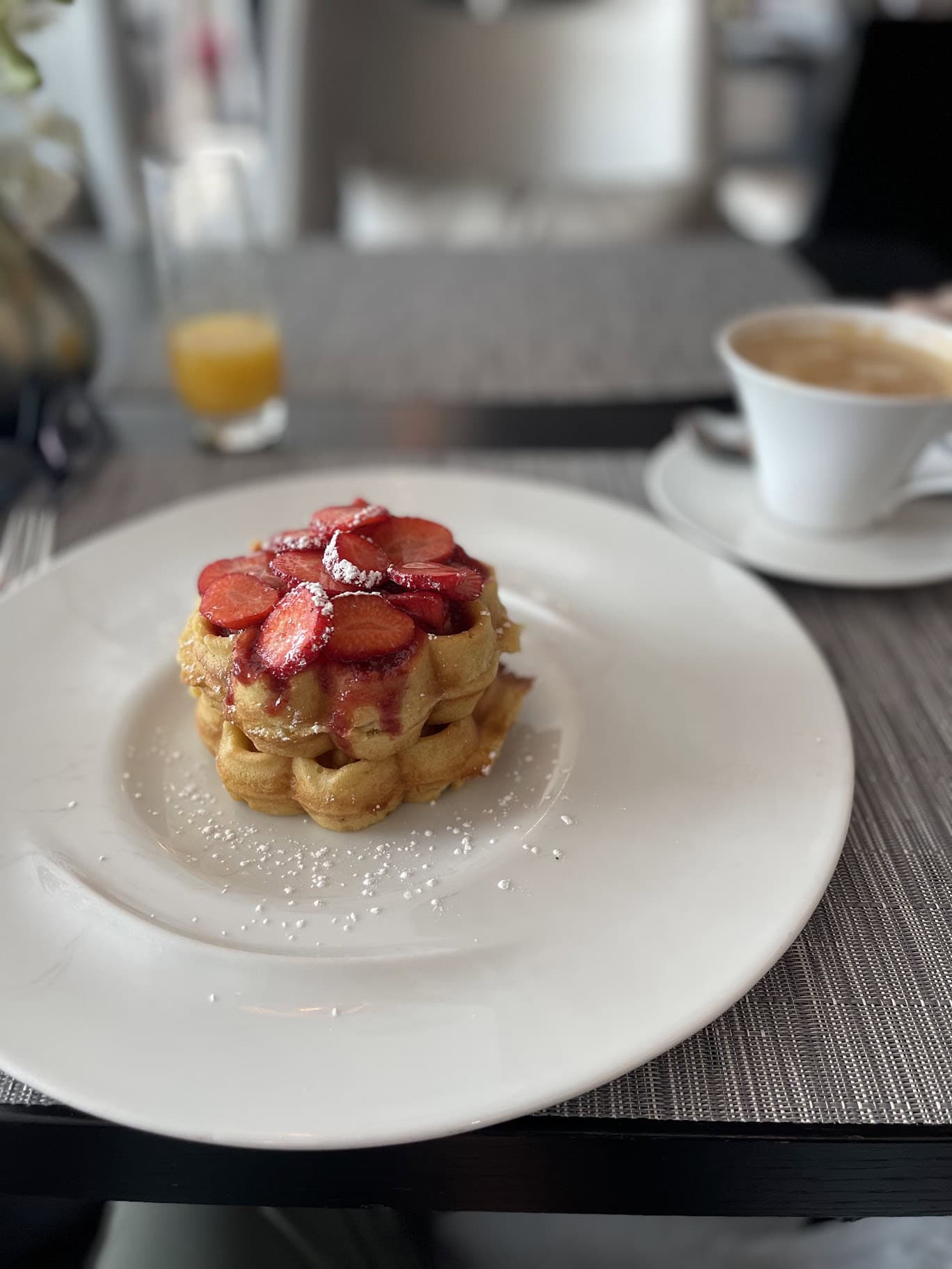 strawberry waffle