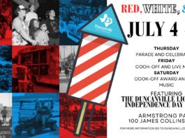 Duncanville Red White and BBQ flyer