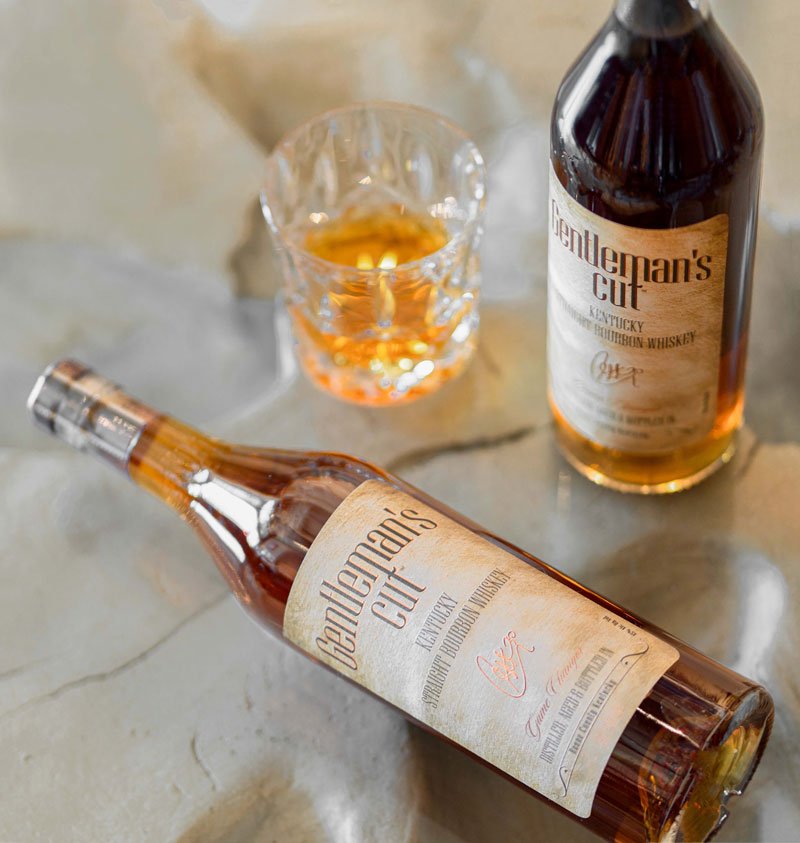 Gentleman's cut bourbon bottle