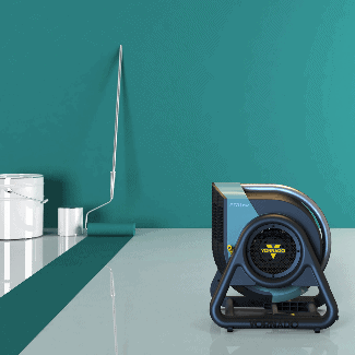 Vornado fan on floor