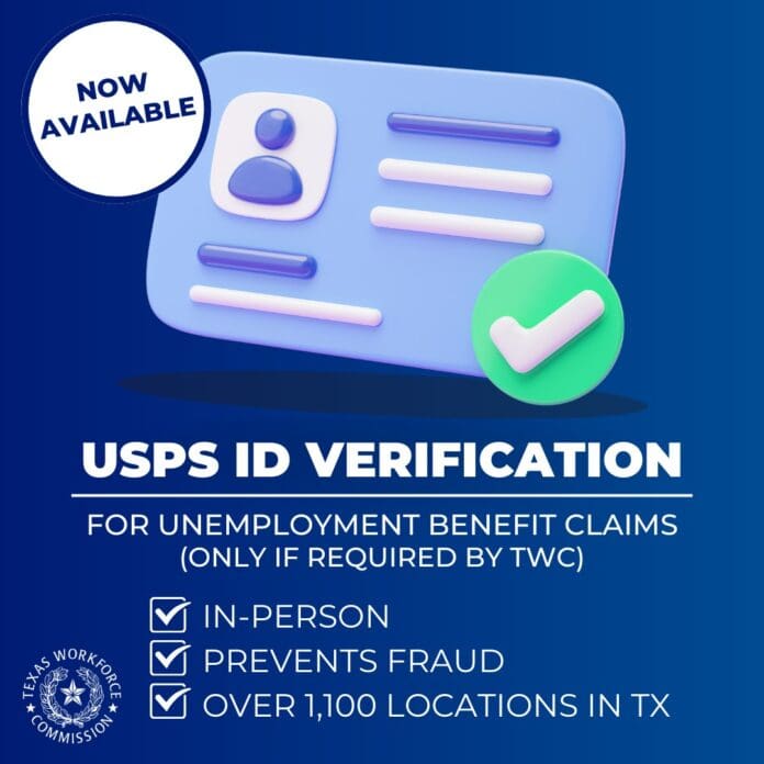 blue background with ID graphic