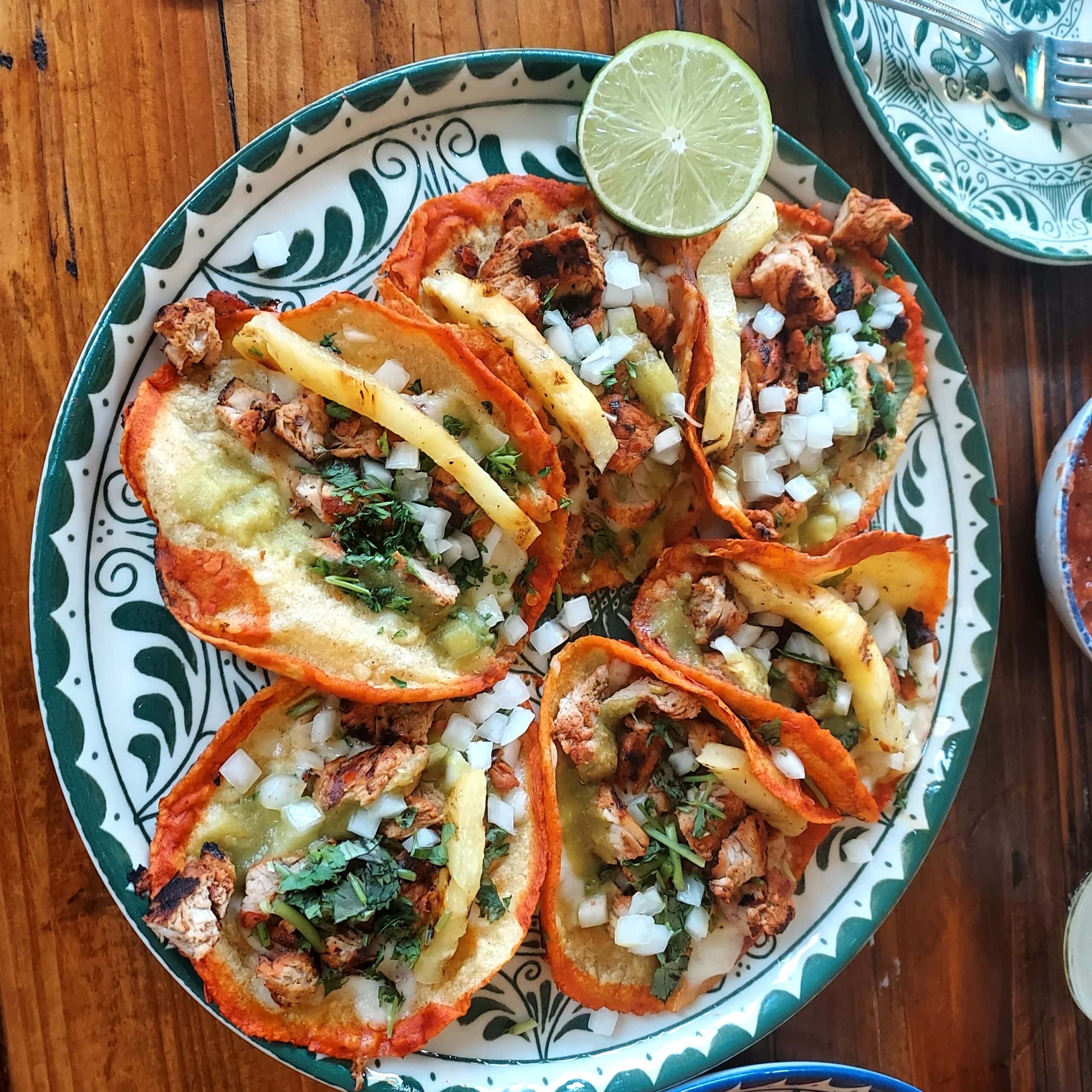 Blue goose tacos