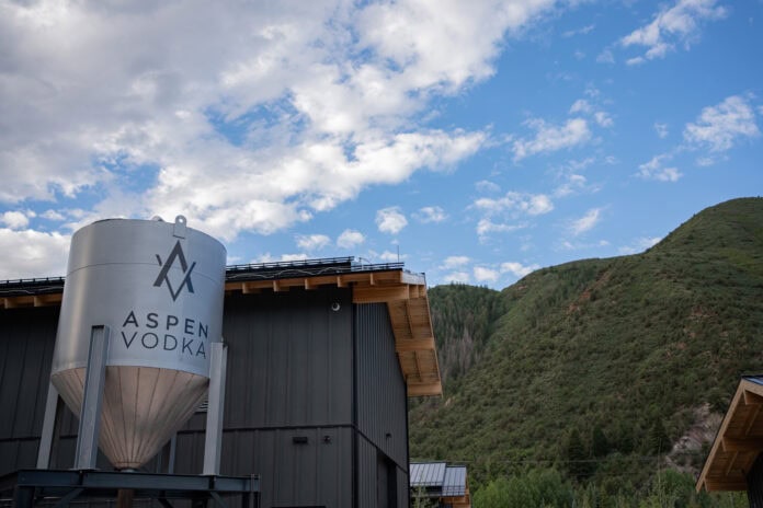 Roof of Aspen Vodka distillery