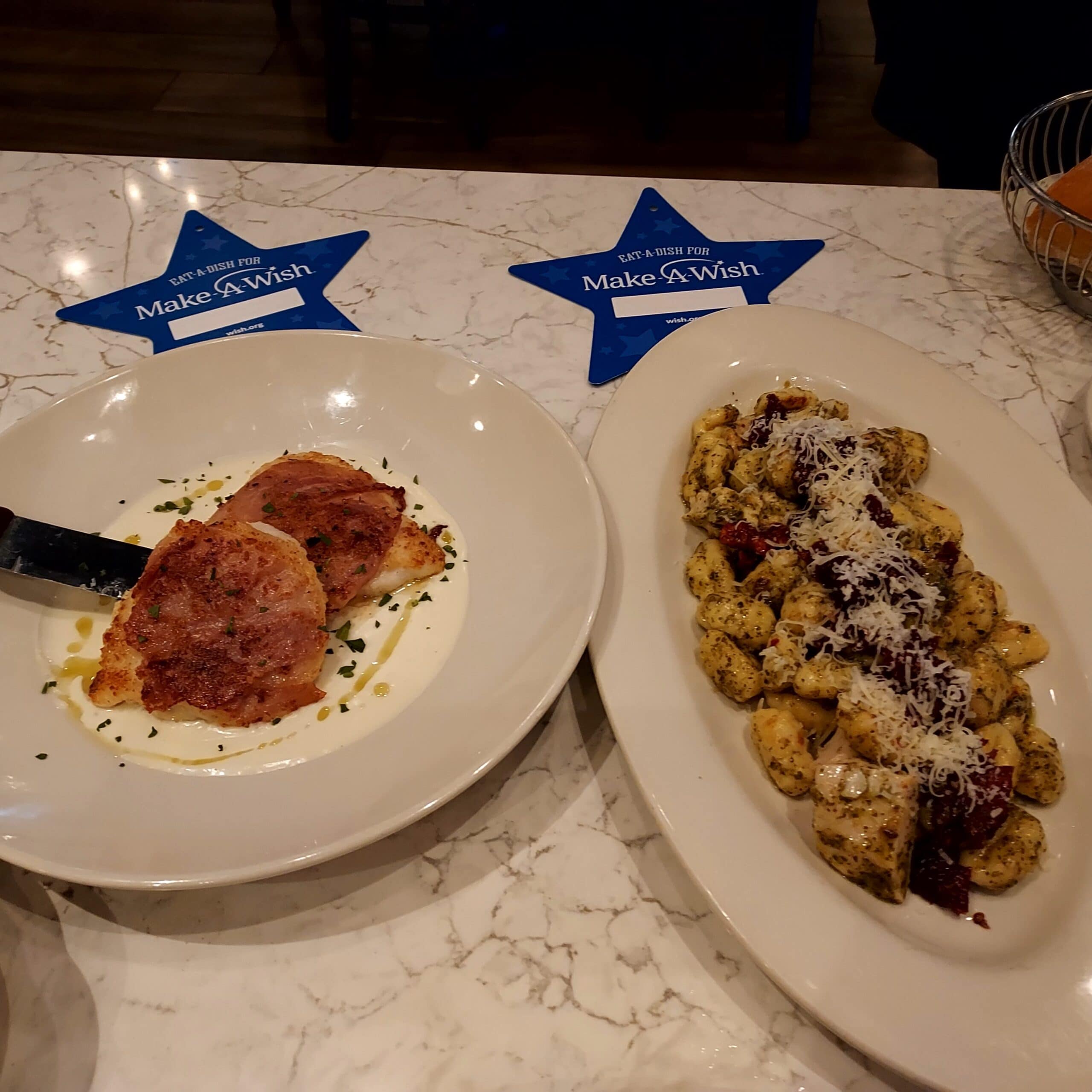 Eat a Dish for Make a Wish pastas