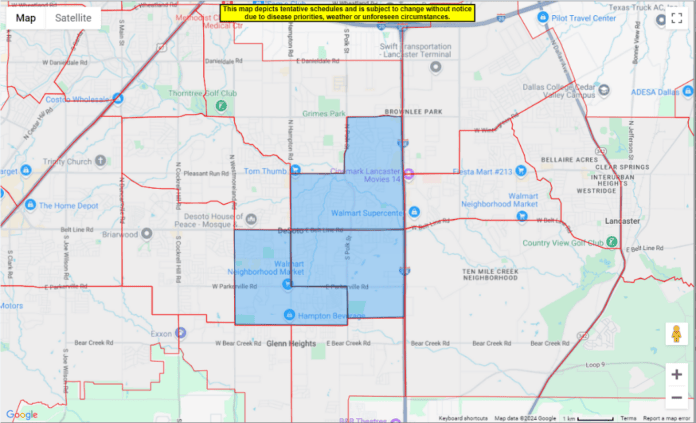 map of DeSoto