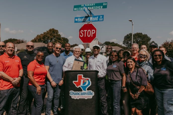 Military makeover by Montel street renaming