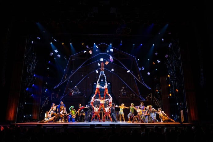 Songblazers Human Pyramid by Cirque du Soleil
