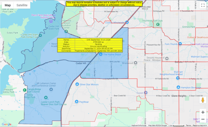 Cedar Hill map
