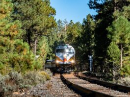 Grand Canyon train engine