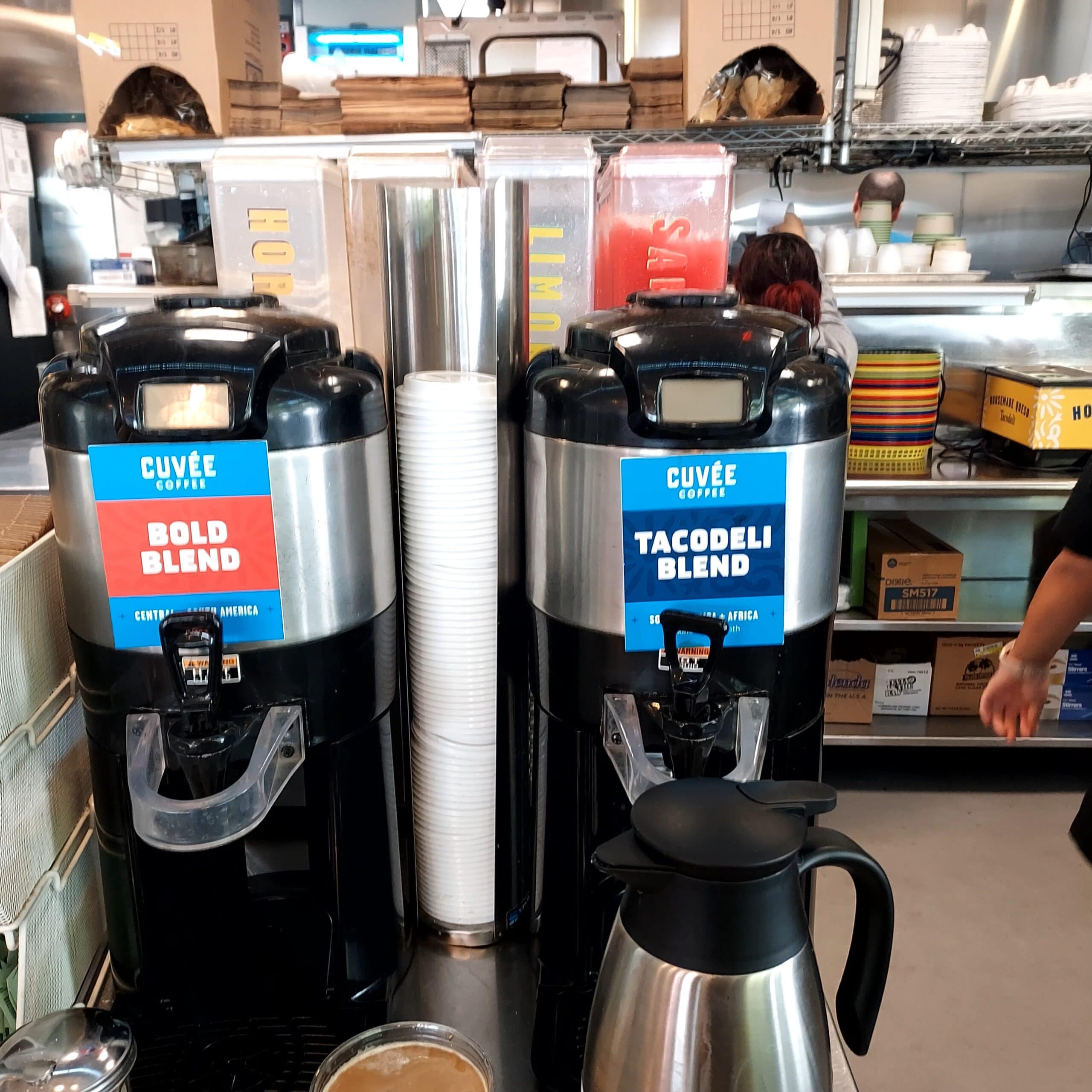 Free Cuvee coffee at Tacodeli