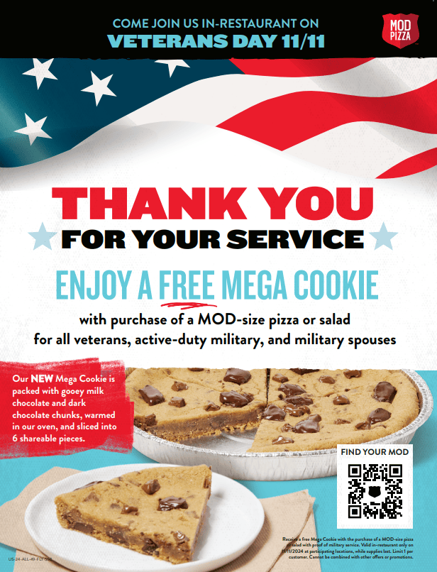 Mod Veterans Day cookie