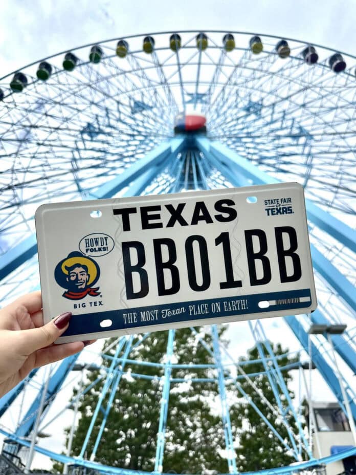 Big Tex specialty license plates