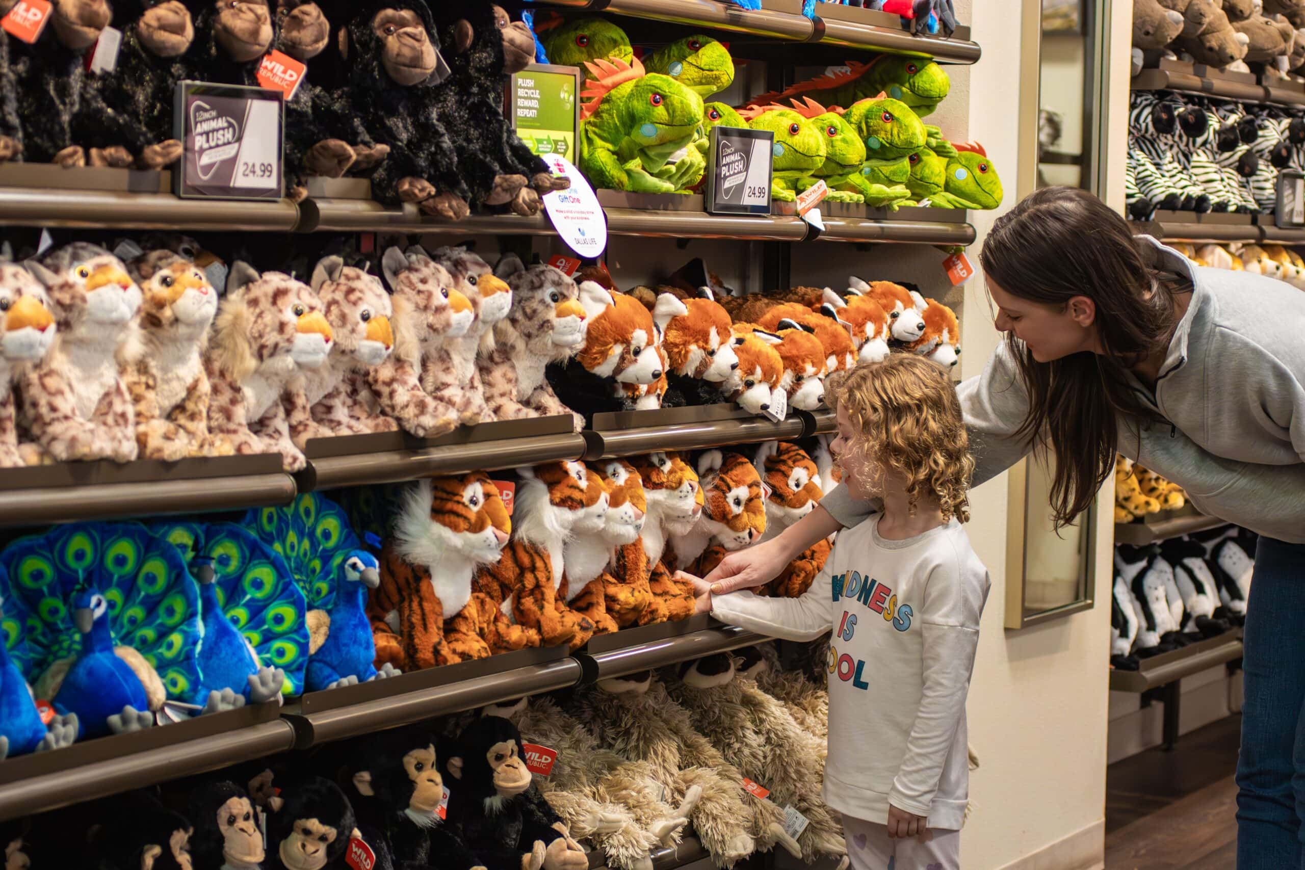 Recycle plush animals at DallaS Zoo