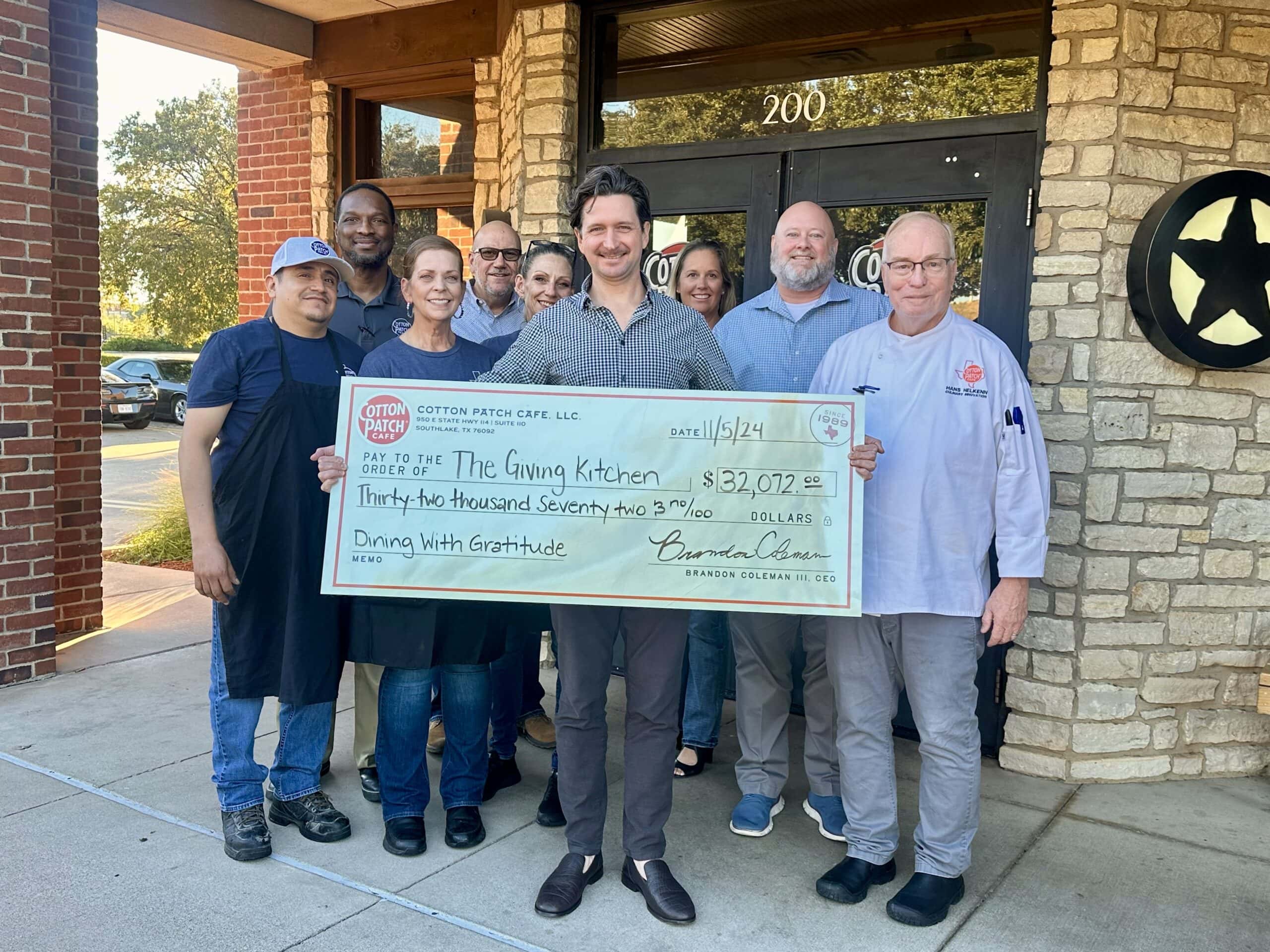 Cotton Patch donates to Giving Tree