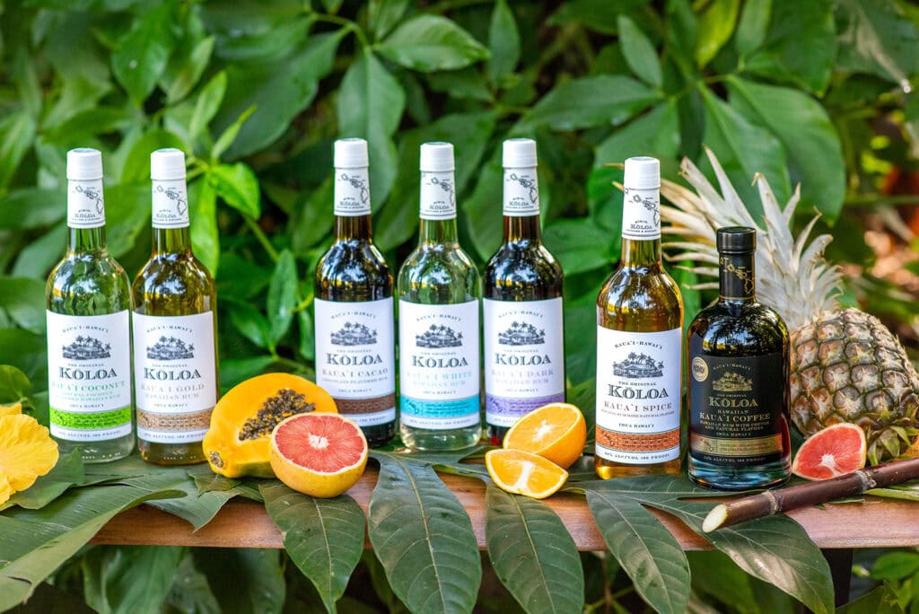 Koloa Rum bottles