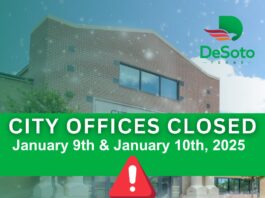 DeSoto city offices closed graphic