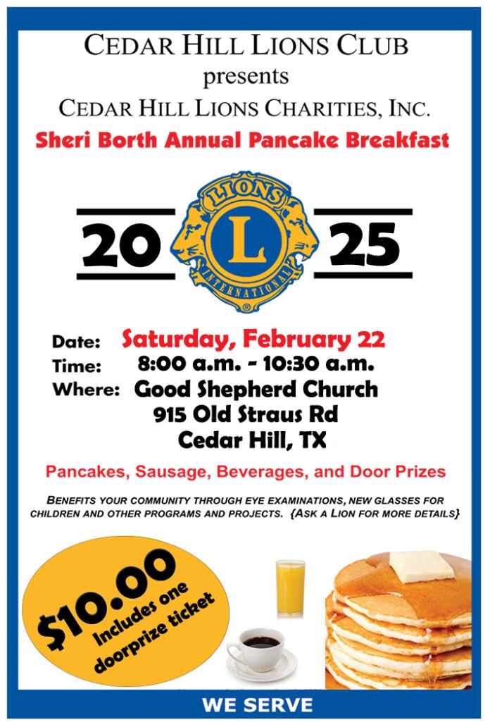 Cedar Hill Lions hold pancake breakfast