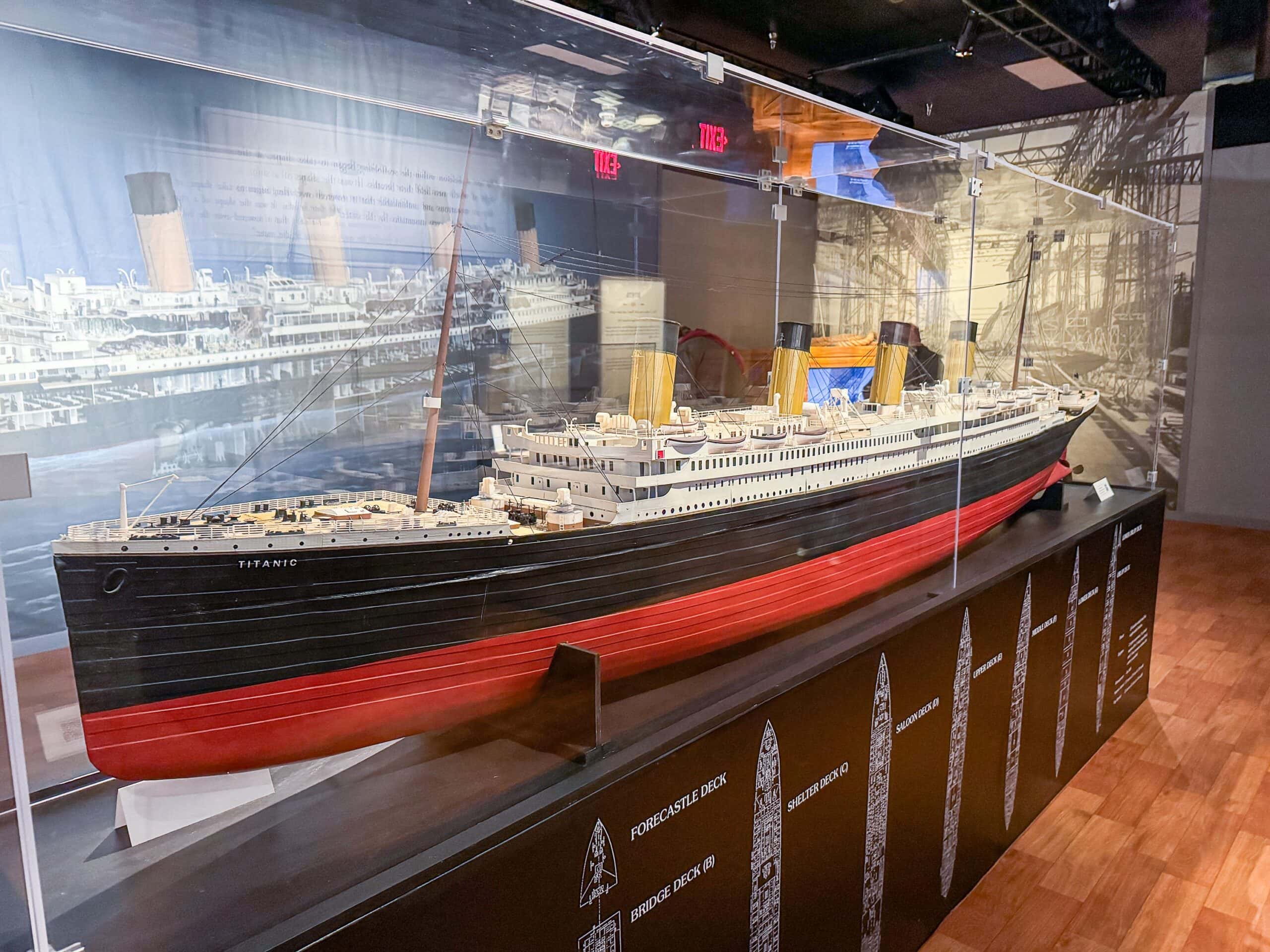 Titanic replica model