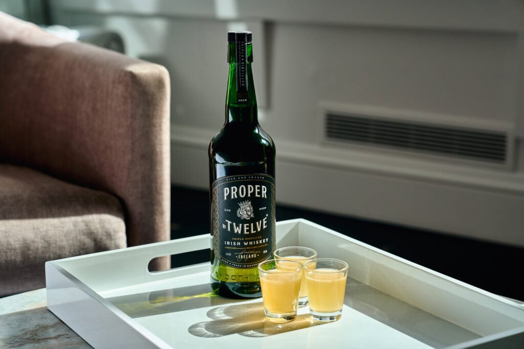 shot glassed with proper 12 bottle