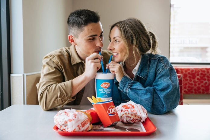 Couple with blizzards
