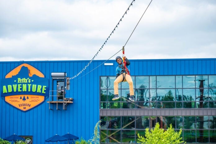 guy on zipline