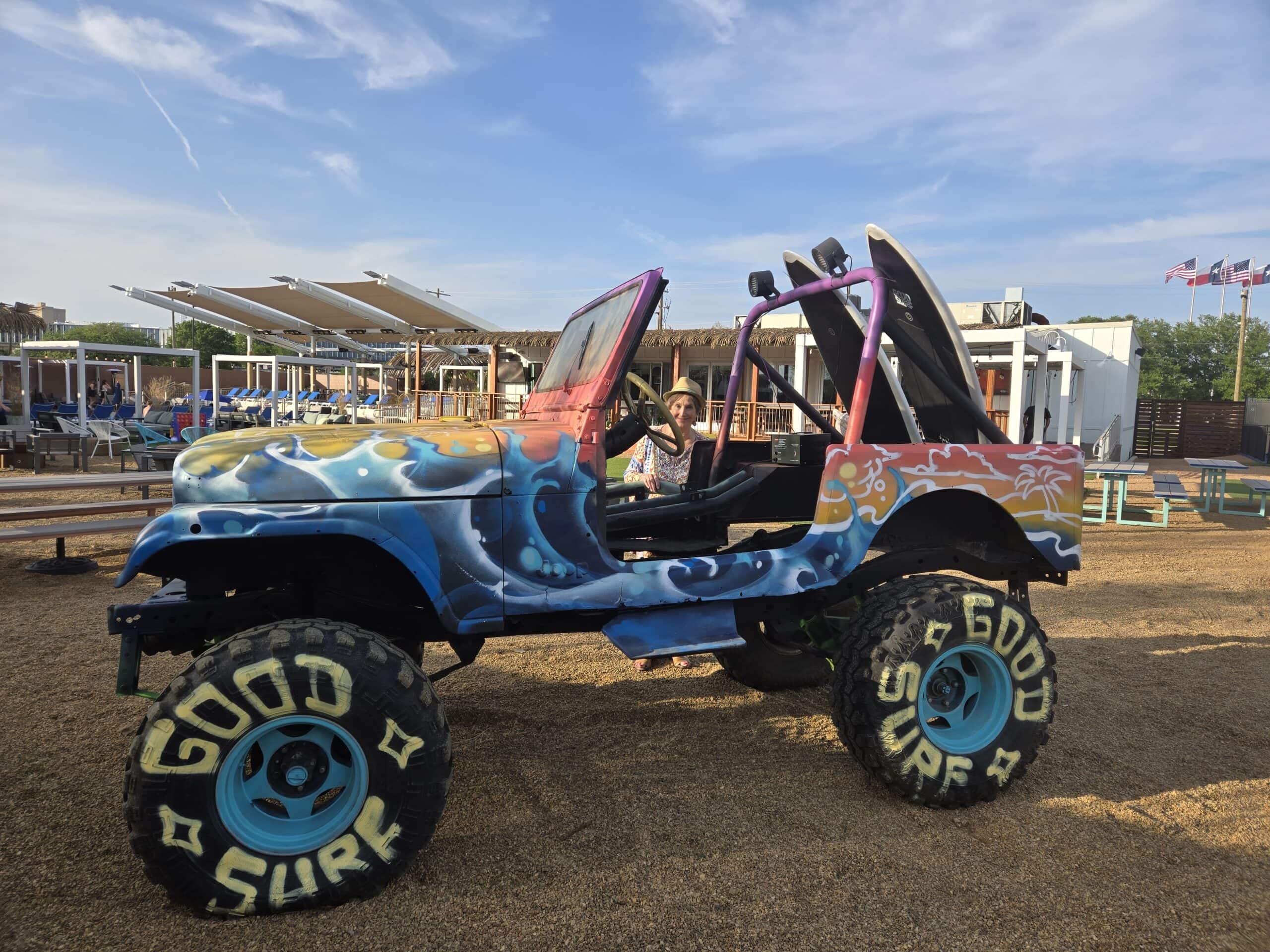 Bargain jeep at Goodsurf Beach Club