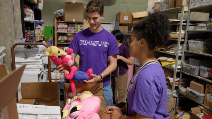 SPARKS! Dallas student artists in prop room