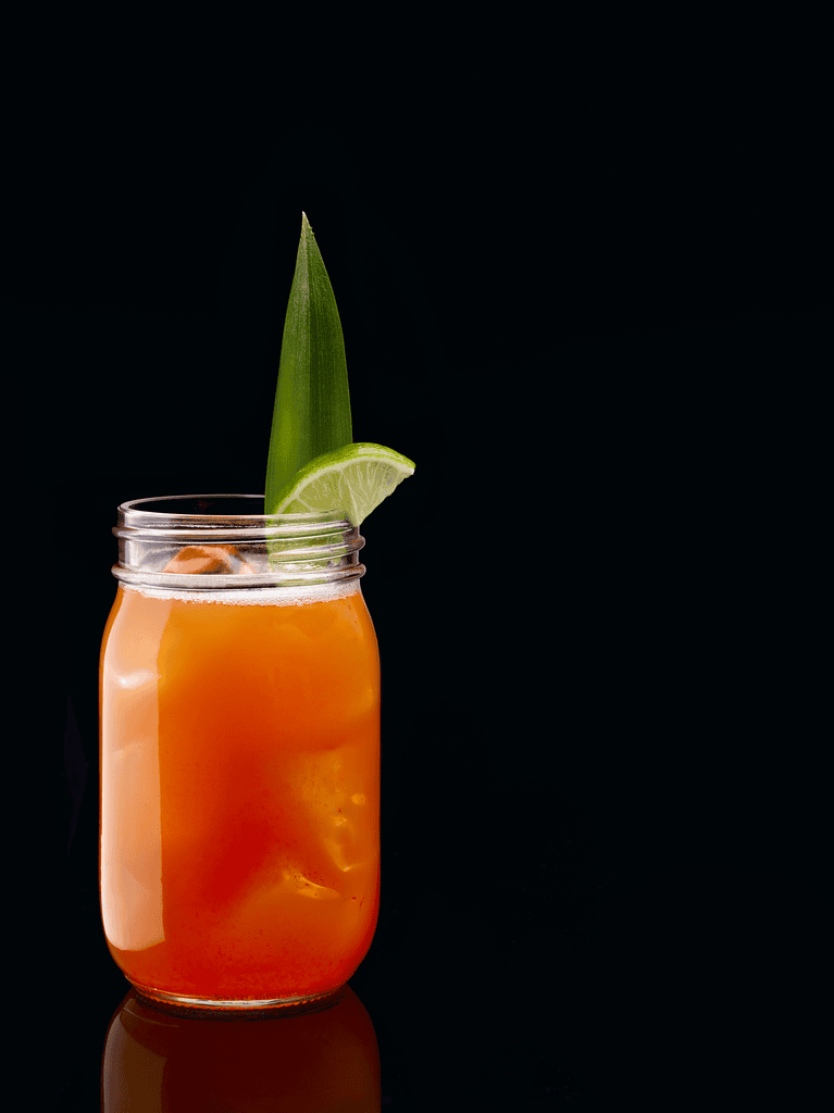 orange colored cocktail