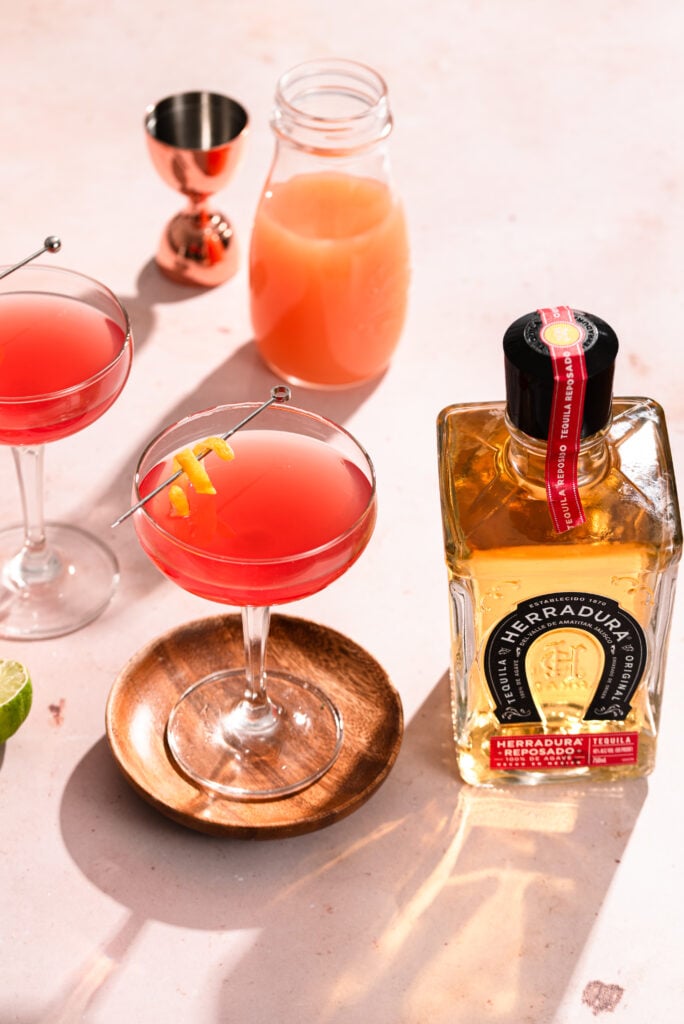 cocktails with Herradura Reposado bottle