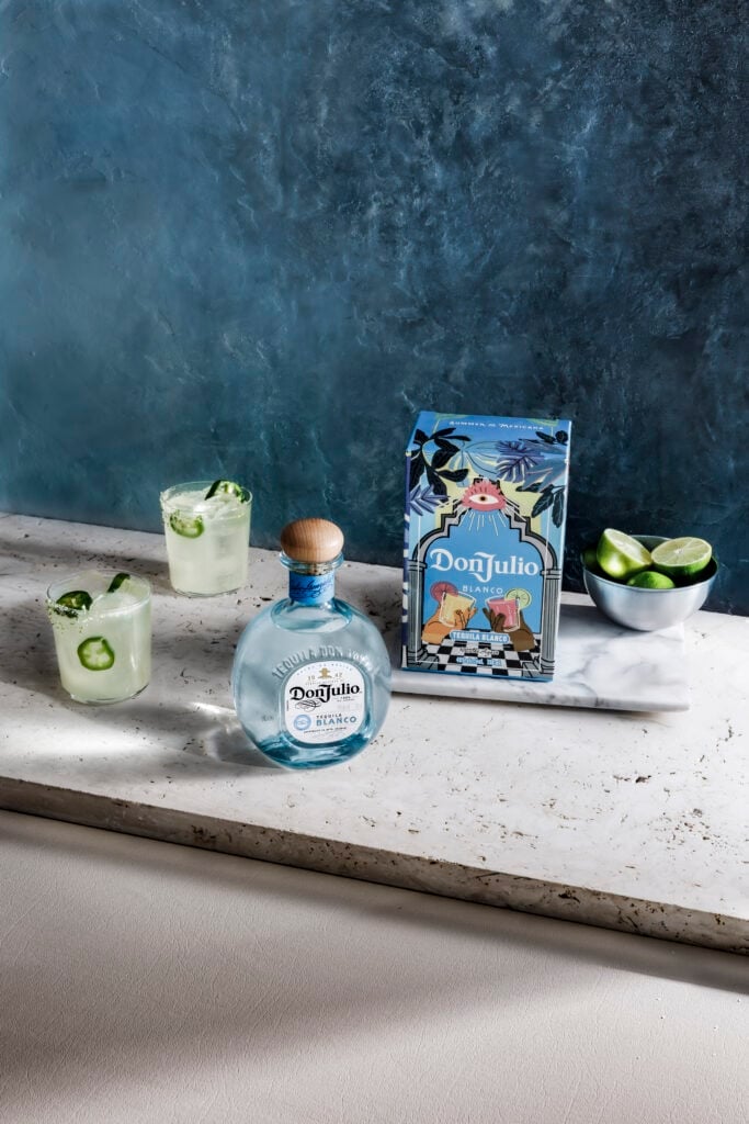 Don Julio bottles and cocktail