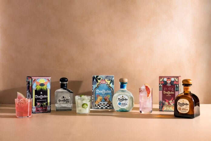 Don Julio tequilas and artist boxes