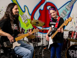 guy and girl with guitars