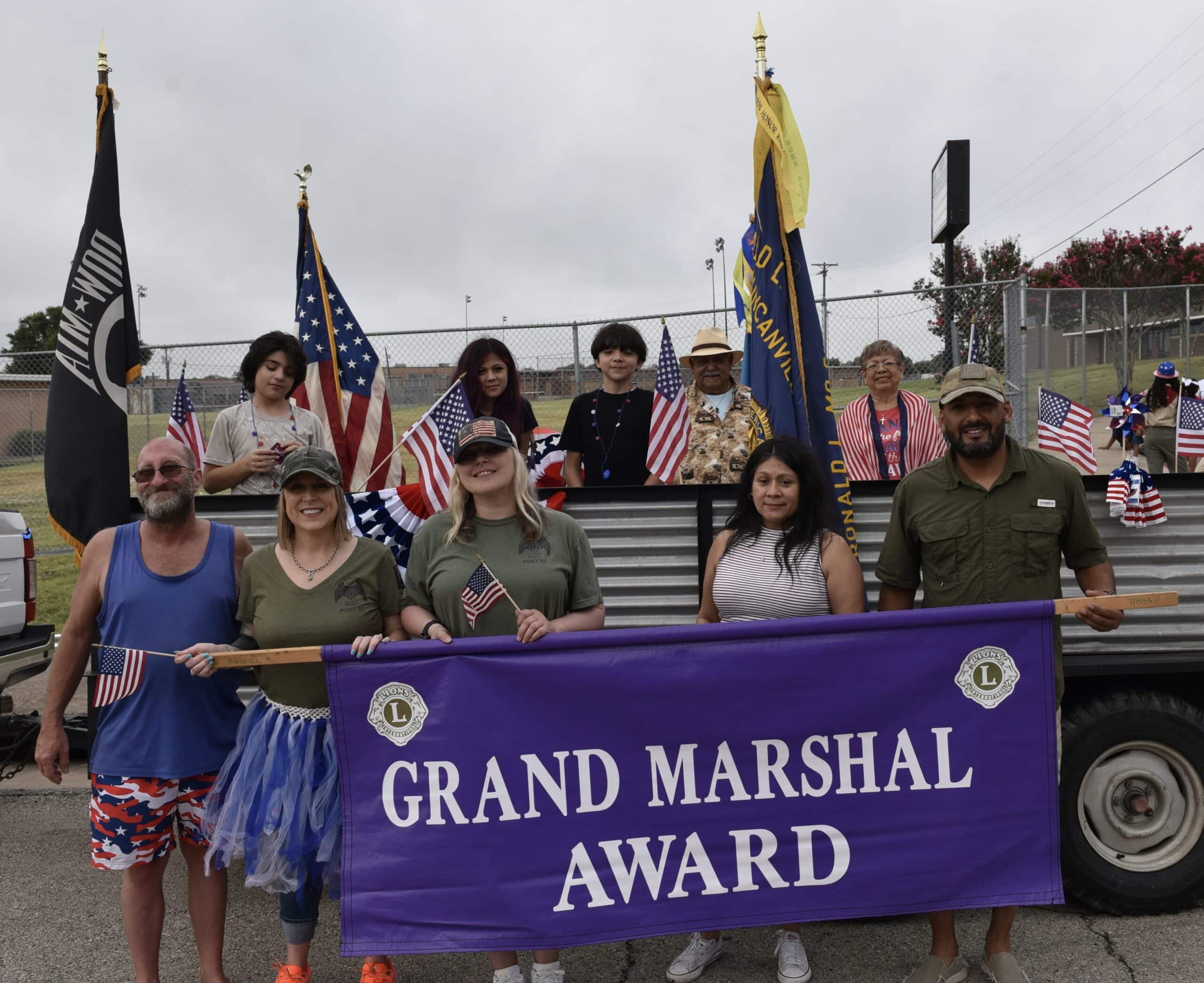 July 4 parade Grand Marshal Award