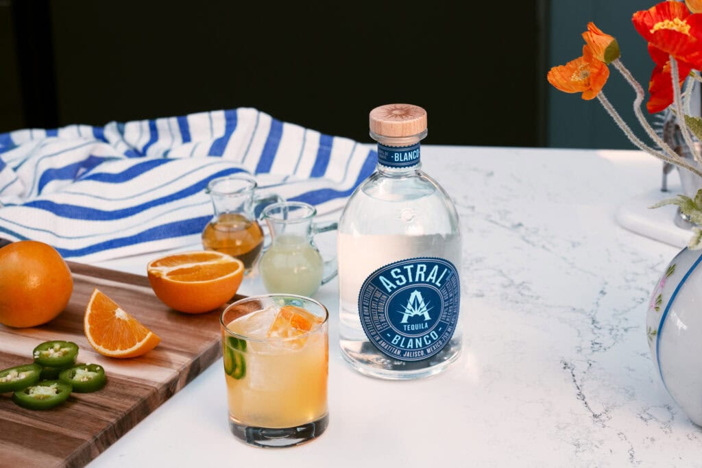 astral tequila bottle