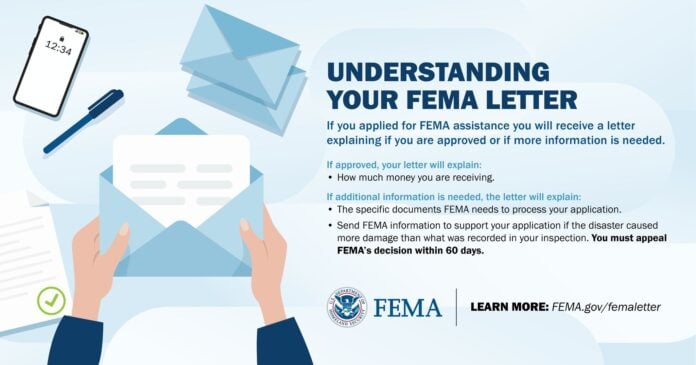 FEMA letter