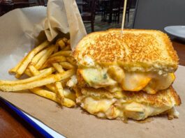 Fish City grilled cheese shrimp lobster