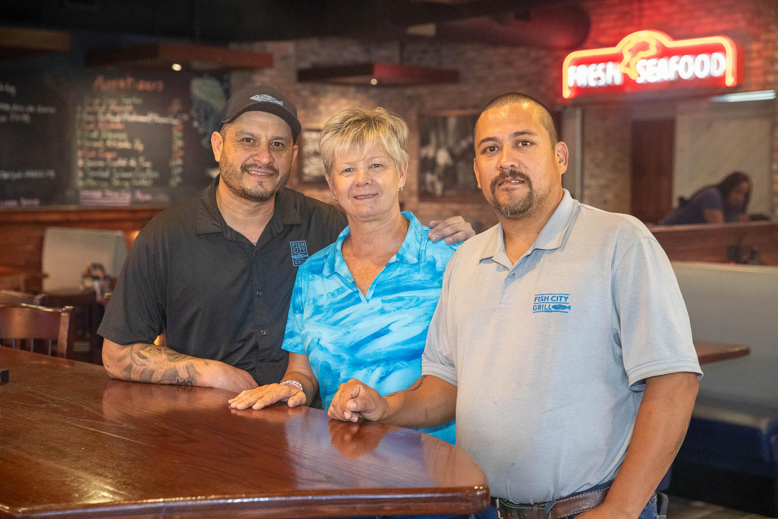 FCG managers and chef Mansfield