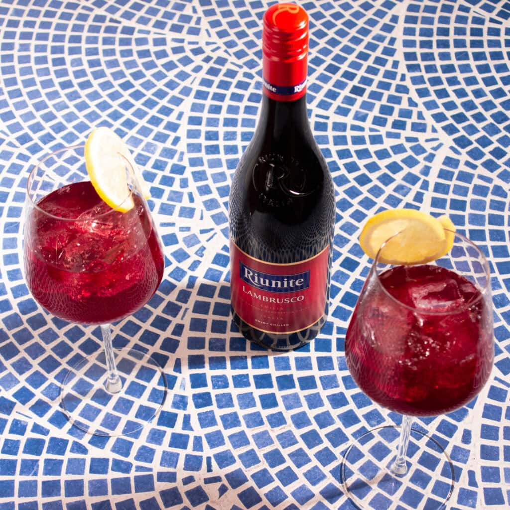 Lambrusco spritz