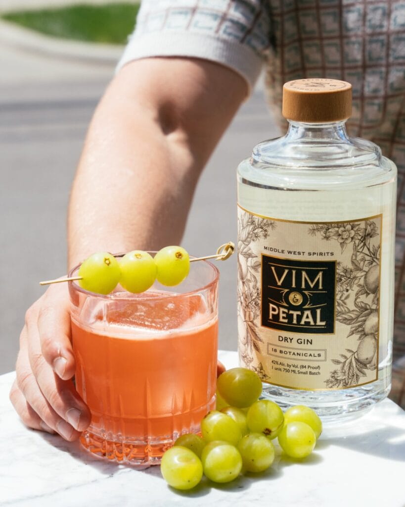 cocktail with grapes