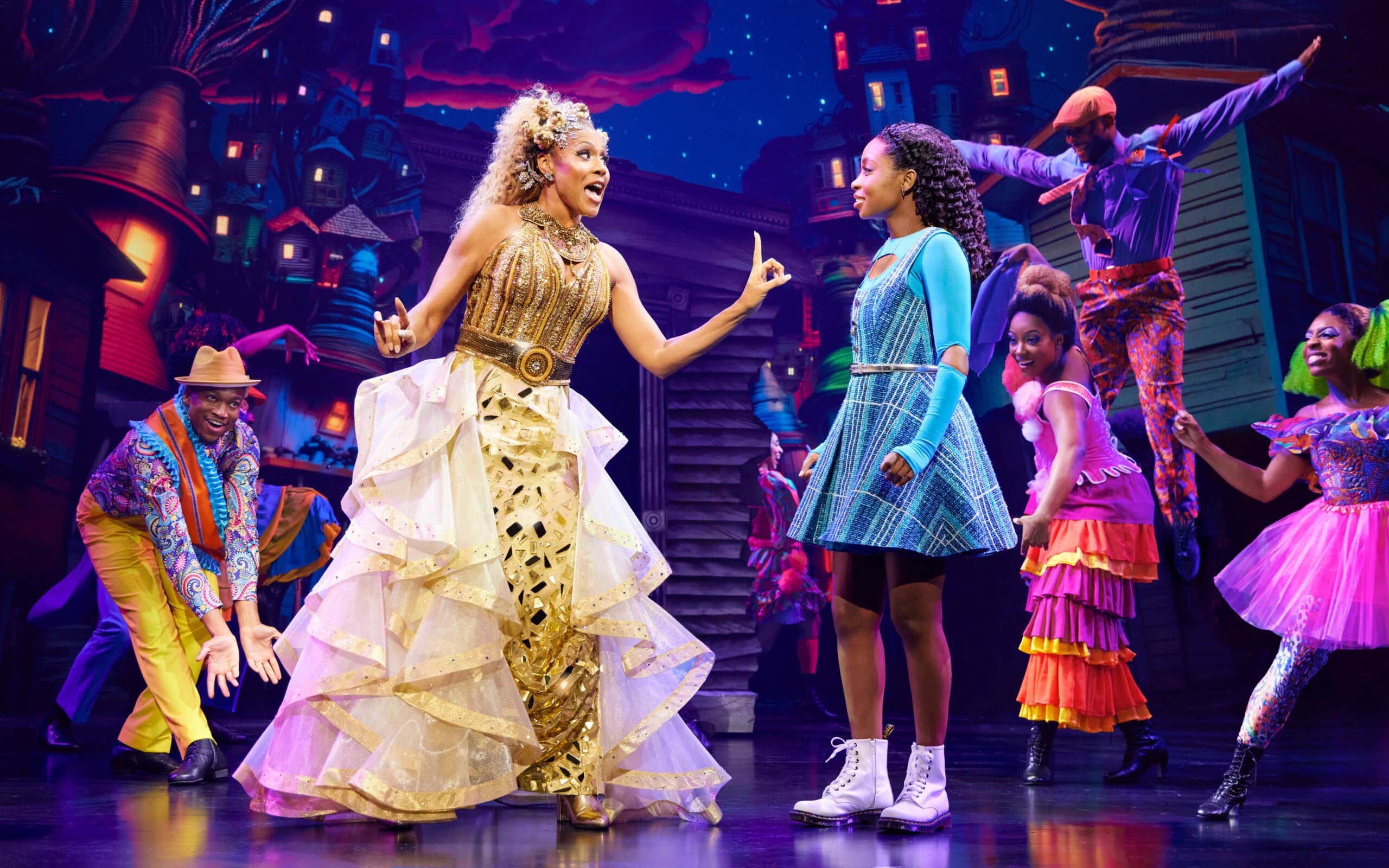 Glinda and Dorothy in The Wiz