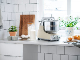 The Kitchen Gift Guide for People Who Love to Eat and Entertain Ankarsrum mixer on kitchen counter