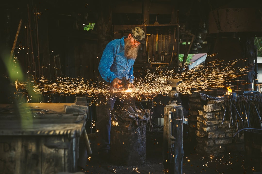 Silver Dollar City blacksmith