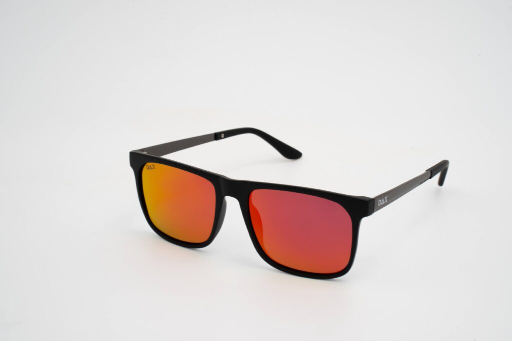 sunglasses with orange tinted lenses