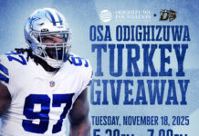 Dallas Cowboys Osa Odighizuwa Holds Turkey Giveaway in Duncanville Odighizuwa turkey giveaway in Duncanville
