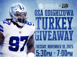 Dallas Cowboys Osa Odighizuwa Holds Turkey Giveaway in Duncanville Odighizuwa turkey giveaway in Duncanville