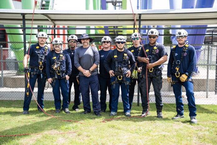 SFOT Fire Rescue Group Shot Six flags over Texas fire rescue group