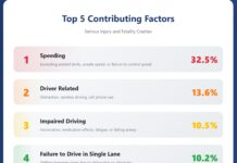 NCTCOG Urges North Texans to Drive Safely During the Holiday Season contributing factors infographic
